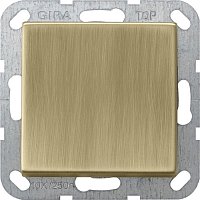 Переключатель кнопочный без рамки Gira ClassiX 1-кл. перекрестный 10А бронза